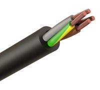 H07RN-F 4 Core 2.5mm 450/750V Outdoor Rubber Flexible Black Cable - Cut to Length sold per 1 metre