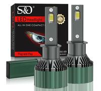 (H1) 2Pcs H1 H4 H7 LED Canbus H8 H11 9005 HB3 9006 HB4 9012 Hir2 H3 CSP Diode Turbo Led Headlight Bulbs Kit 120W 60000LM 12V 24V 6500K Auto Headlamp