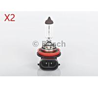 H1 Headlight Fog Halogen Bulb 12V 55W PGJ19-2 PURE LIGHT BOSCH 2pcs 1987302084