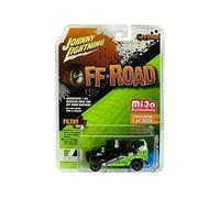 H1 Wagon #1014 Black and Green Off Road Limited Edition to 3,600 Pieces Worldwide 1/64 Diecast Model Car by Johnny Lightning JLCP7155