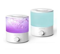 H1-XIT 2 Pack of 2L Cool Mist Humidifier, Top Refill, Nano Fine Mist Out Put, No Leakage for baby, bedroom, living room