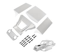 H10 Optic Body, Aluminum Body Panel Kit for Vanquish H10 Optic Sparco Yokohama RTR 1/10 RC Crawler Upgrades Parts (White)