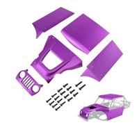H10 Optic Body, Aluminum Body Panel Kit for Vanquish H10 Optic Sparco Yokohama RTR 1/10 RC Crawler Upgrades Parts (Purple)