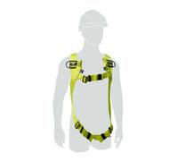 H100 2 POINT 2 LOOP UNIVERSAL SIZE HARNESS YELLOW 140KG