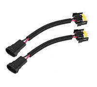 H11 H8 Headlight Fog Light Harness Socket Conversion Connector Pair - Converts 9006 HB4 9012 9006XS Sockets to H11 Bulbs - Pre Wired, Plug and Play with Efficient Copper Wiring