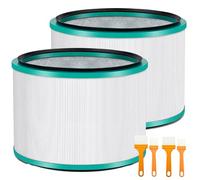 H13 HEPA Air Purifier Filter Replacement Compatible with Dyson Pure Cool Link DP01 DP03 for Dyson Pure Hot+Cool Linkr HP00 HP01 HP02 HP03 Purifying Heater Fan (DP01-WHITE-2PACK)