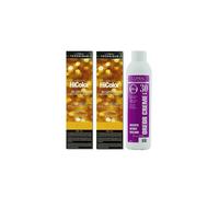 (H14(2)+Dev(Vol.30)8oz) H14 Vanilla Champagne L'Oreal Excellence HiColor BLONDES For Dark Hair Only