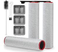 H15 Pro Replacement Kit Accessories Compatible with Dreame H12 Pro FlexReach / H15 Pro Wet Dry Vacuum Cleaner Robot Parts 3 Main Roller Brush 3 HEPA Filter