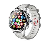 H19 4G Full Netcom Smartwatch Android 9.0 With 1.95 inch Amoled Screen 900W Rotating Camera GPS WIFI Smart Watch Men (Silver,4GB 128GB)