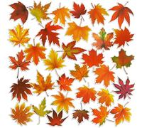 H1vojoxo 32PCS Fall Reflective Magnet Car Decorations Happy Fall Maple Leaf Magnet Stickers Autumn Refrigerator Decorations Fall Leaves Magnets Decals Home Decor Mailbox Magnetic Decorative