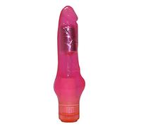 H20 Viking Ultra Soft Silicone Vibrator, Bends 90 Degrees, 8 Inch, Pink