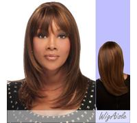 H201-V (Vivica A. Fox) - Human Hair Full Wig in MEDIUM DARK BROWN by Fox Designs, Inc.