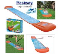 H20G0! SINGLE WATER SLIDE WITH RAMP! Great Outdoor Fun For Kids and Family!