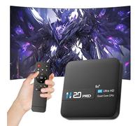 H20PRO Android 14 TV Box Android Box,2GB+8GB Allwinner H313 Quad Core,2.4G +5G WiFi & 100M LAN Ethernet,Smart tv boxes for Living Room or Bedroom,Dual USB Ports (Black)