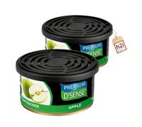 h2i Premium Apple Fragrance Tin (Pack of 2) | Car Air Freshener and Fragrance Dispenser for Camping, Office & Home | 60 Days Fresh Fragrance with Volume Regulation | Fits in Drink Holder | Includes