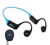 H2O Audio TRI 2 Multisport Waterproof Bone Conduction Open Ear Headphones, Bluetooth 5.3 for Running and Cycling, MP3 Mode for Swimming, 8GB Memory, 8.5-Hour Battery, Black/Blue