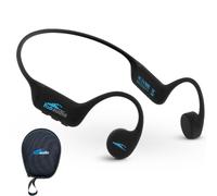 H2O Audio TRI 2 Multisport Waterproof Bone Conduction Open Ear Headphones, Bluetooth 5.3 for Running and Cycling, MP3 Mode for Swimming, 8GB Memory, 8.5-Hour Battery, Black