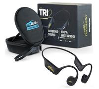 H2O Audio TRI 2 PRO - Waterproof Multi-Sport Bone Conduction Diving Headphones with Charging Case, Diving Headphones for Running, Cycling and Swimming, Playlist+ to Record Streaming Music
