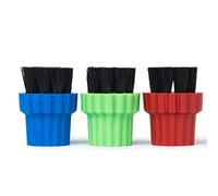 H2O Brushes for Steam Mop & Cleaner - Replacement Brushes for H2O X5 & H2O HD (3 Pack) (Nylon, Multicoloured)