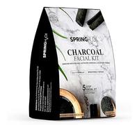 H2O Charcoal Facial Kit 50 gm| 2 in 1 Formula Brightening+Repair | Enriched with Organic Activated Charcoal & Aloevera Powder| Simple 5 Step