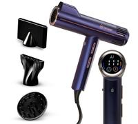 H2O GlamHair Hair Dryer with AI Technology - Lightweight Travel Blow Dryer with Diffuser - Fast Drying, Anti-Frizz Hairdryer for All Hair Types