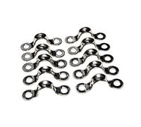 H2o Kayaks A4 Stainless Steel Canoe Kayak Pad Eyes (Pack of 10)