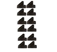 H2o Kayaks Black Clam Cleat Mini Line-Lok (Pack of 12)