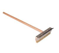 H2o Kayaks Commercial Grade 67cm Wood-Fired Oven Pizza Oven Hardwood Brush and Handle 26cm Wide Hardwood Brush Head