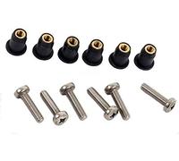 H2o Kayaks M5 Neoprene Well Nut With 20mm Marine Grade Stainless Steel Pozi Screw (Pack of 6) (E)