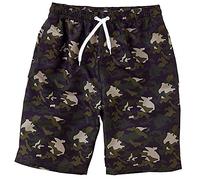 H2O Kids Boys Swim Board Shorts Trunks Quick Dry Elasticated Shark Camo UK Seller - Green Camouflage - Age 13 Years