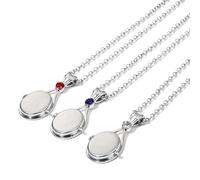 H2O Stainless Steel Mermaid Locket Necklace Mermaid Locket Pendant Jewelry Necklaces 3 Pieces Gift for Women Girls Metal, Metal