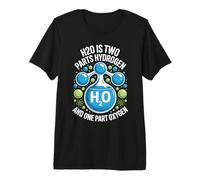 H2O Two Parts Hydrogen One Part Oxygen Science Premium T-Shirt