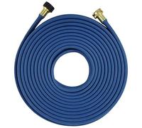 H2O WORKS Garden Flat Soaker Hose 1/2 in x 50ftMore Water Leakage Heavy Duty Metal Hose Connector Ends Perfect Delivery of WaterGarden Flower Bed and Vegetable Patchlandscaping Savings 80% Water