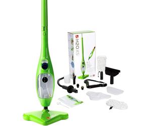 H2O X5 Steam Mop and Handheld Steam Cleaner - Multifunctional & Multipurpose System for Floors, Carpets, Windows, Upholstery, Kitchens & Bathrooms (Green)