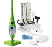H2O X5 - Steam Mop & Handheld Cleaner - Multi Purpose, All-in-One, 1300w for Carpets, Upholstery, Clothes, Floors, Laminate (Green) (H2O X5 - Super Edition)