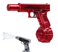 H2Ops Water Gun, Electric Water Gun Blasters with Light Effects, Automatic Continuous Fire, Electric Water Gun for Adults Kids, Summer Pool Beach Party Toys Gifts (Red)