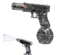 H2Ops Water Gun, Electric Water Gun Blasters with Light Effects, Automatic Continuous Fire, Electric Water Gun for Adults Kids, Summer Pool Beach Party Toys Gifts (Black)