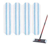 H2PrO Replacement Mop Pads for O-Cedar Machine Washable & Reusable Microfiber Mop Heads Compatible with Ocedar H2Pro Flat Mop System-4 Pack