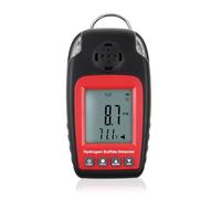 H2S Gas Detector, Portable Hydrogen Sulfide Detector Gas Leak Detectors & Alarms Electrochemical H2S Monitor Meter Single Gas H₂S Sensor Poisoning Alarm with Clip and LCD Screen Backlight