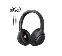 (H3-Black)QCY H3 ANC Wireless Headphones Bluetooth 5.4 Hi-Res Audio Over Ear Headset 43dB Hybrid