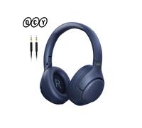 (H3-Blue) QCY H3 ANC Wireless Headphones Bluetooth 5.4 Hi-Res Audio Over Ear Headset