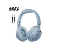 (H3-Bluegrey) QCY H3 ANC Wireless Headphones Bluetooth 5.4 Hi-Res Audio Over Ear Headset