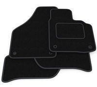 (H3:CT65) 4 Piece Compatible with Peugeot (1993-2001) 306 Vehicle Specific Car Mat Set Black Carpet Grey Trim