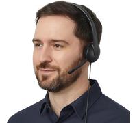 H340 USB Headphones with Microphone | Black | Digital Stereo Sound | Noise Cancelling Microphone | 1.8 m Cable | Adjustable Headband