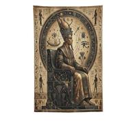 H3B8U2Y5 Egyptian Pharaoh Celestial Wall Tapestry, Room Divider