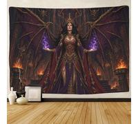 H3B8U2Y5 Gothic Demon Queen 3D Print Tapestry for Bedroom Wall Art Decor Succubus Goddess Tapestries Poster Curtain Bedroom Dorm 180cmx230cm