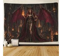 H3B8U2Y5 Gothic Demon Queen 3D Print Wall Hanging Decor Tapestry Wall Art Decor Succubus Goddess Tapestries Poster Home Decoration Bedroom Dorm 150cmx200cm