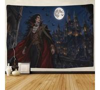 H3B8U2Y5 Gothic Vampire Count 3D Print Tapestry for Bedroom Wall Hanging Decor Victorian Dracula Tapestries Home Decoration Curtain Living Room College Dorm 130cmx150cm