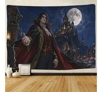H3B8U2Y5 Gothic Vampire Count Wall Art Decor 3D Print Wall Tapestry Victorian Dracula Tapestries Home Decoration Curtain Bedroom Dorm 180cmx230cm