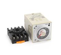 H3BA-N8H 8PIN 50/60Hz 2NO2NC Time 1.2s to 300h 48 * 48mm DC12V DC24V AC110V AC220V Multifunctional Solid State Relay(DC12V)